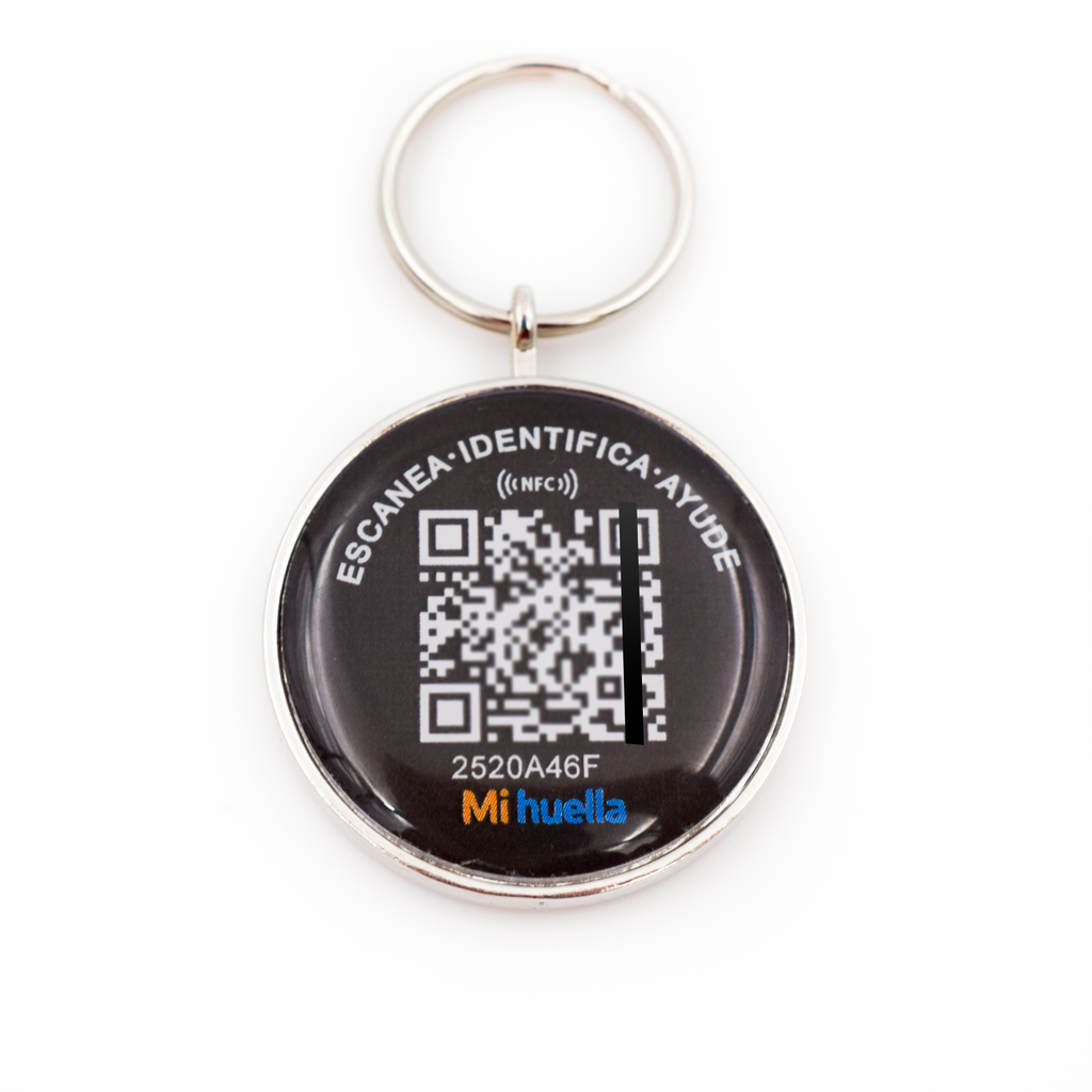 Llavero ó Tag con QR + NFC