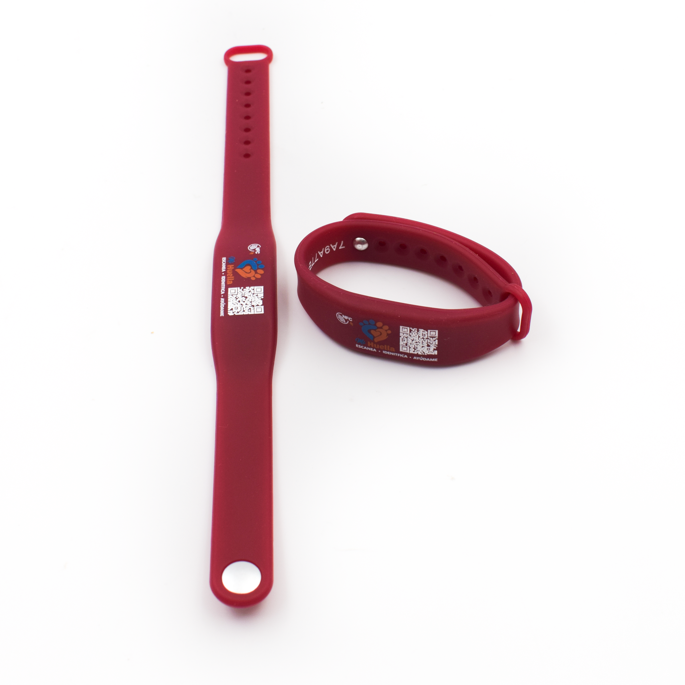 Pulsera o Manilla de Identificación QR+NFC